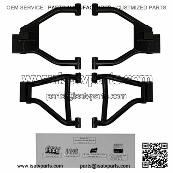 Super ATV High Clearance Rear A-Arms - 2009-14 Full Size Polaris Ranger XP 800