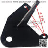ATV Rear Trailer Hitch Receiver Ball Mount 3/4" Compatible with 1997-2018 Honda TRX250 Recon - Image 3