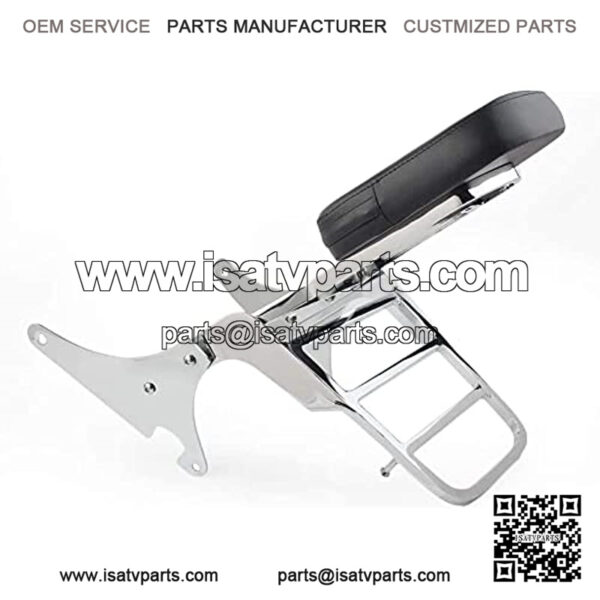 Sissy Bar + Luggage Rack Leather Pad Compatible With Kawasaki Vulcan 400 Vulcan 800 VN400 VN800 1996-2019 - Image 4