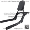 Sissy Bar with Luggage Rack and Comfortable Pad Compatible with Honda Shadow Aero 750 VT750C 2001-2020 (New Black) - Image 2