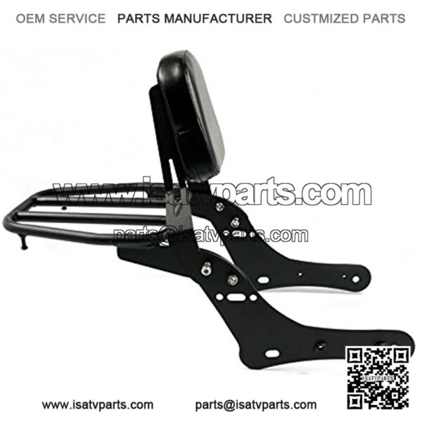 Detachable Passenger  Sissy Bar for Kawasaki Vulcan S 650 VN650 2015 2016 2017 2018 2019 (with luggage rack) - Image 3