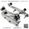 MT503-002- Chrome Steel Rear Fender Rack Plated Luggage Shelf Four Point 4-point Docking Hardware Kit Compatible with Harley Fits '09-'13 FLHR, FLHRC, FLHT, FLHX, FLTR, and FLTRX, FLHRSE5