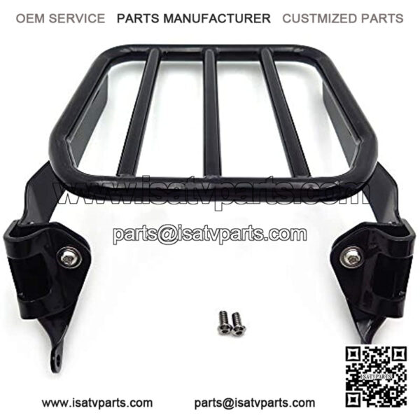 US-TGHD-BR-R007-BK- Sport Luggage Rack For Holdfast Sissy Bar Upright Black Compatible With 18-later FLDE FLHC FLHCS FLSL FXBB - Image 3