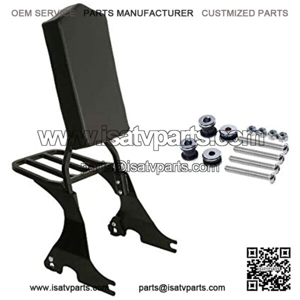 Sissy Bar With Luggage Rack With Detachable Docking Hardware Kit Fit For Harley Sportster XL1200 XL883 2004-2020