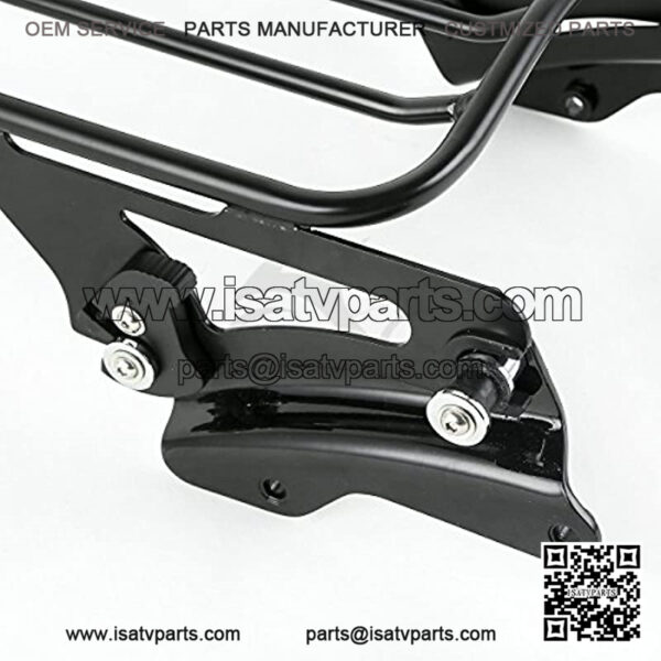 Detachable Air Wing 2-Up Luggage Rack with 4 Point Docking Hardware Kit Fits For Harley Touring 14-19 (Black) - Image 3