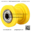 Universal Pulley Tensioner Chain Roller, 10mm Chain Roller Slider Tensioner Wheel Guide for Motorcycle Pit Dirt Mini Bike Atv(Yellow) - Image 2