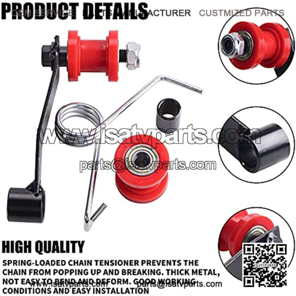 Chain Slider Tensioner Adjuster Roller Guide Fit For ATV Coolster Go Kart 4 Wheeler 110cc 125cc 150cc 200cc 250cc That Use 420 428 And 530 Chain - Image 2