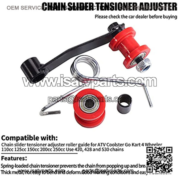 Chain Slider Tensioner Adjuster Roller Guide Fit For ATV Coolster Go Kart 4 Wheeler 110cc 125cc 150cc 200cc 250cc That Use 420 428 And 530 Chain - Image 4