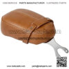 Desert Tan  Leather Rear Passenger Pillion Seat fits for Indian 2020 Scout 100th Anniversary,2019-2020 Scout Sixty ABS,2019-2020 Scout ABS,2016-2020 Scout Sixty, 2015-2020 Scout