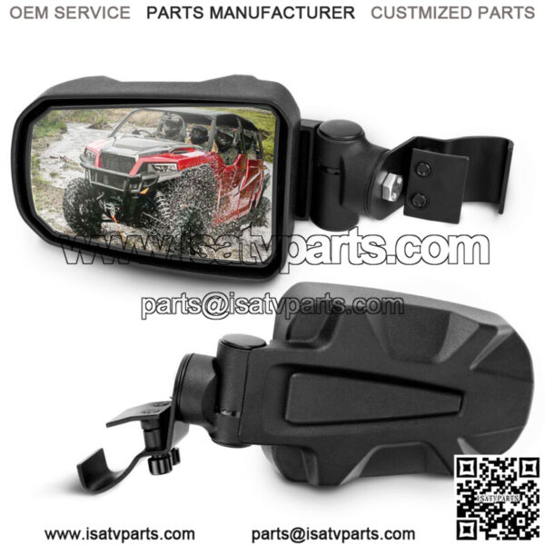 UTV Rear View Side Mirrors w/ Pro-fit Bar For Polaris Ranger 570 500 900 1000