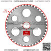 5GH-12176-10-00 Camshaft Chain Sprocket For Yamaha Kodiak Rhino Grizzly - Image 2