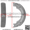 64400-19820 64410-19B00 64410-19B10 Rear Brake Shoe Set For Suzuki - Image 2