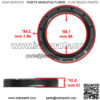 293250222 293250115 Rear Wheel Axle Bearing Seal For Can-Am Bombardier - Image 2