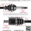 Front CV Joint Axle For Kymco UXV 500i 4x4 LE SE EFI 2012-2013 Right/Left - Image 5