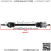 Rear CV Axle For Can-Am Maverick Max 1000R 4x4 2018 Left Or Right - Image 2