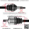 Rear CV Axle For Can-Am Maverick Max 1000R 4x4 2018 Left Or Right - Image 3