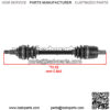 Rear CV Axle For Honda Foreman Rubicon DCT EPS TRX500FA 2019 Left Or Right - Image 2