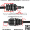 Rear CV Axle For Honda Foreman Rubicon DCT EPS TRX500FA 2019 Left Or Right - Image 3