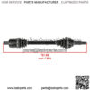 Front CV Axles For John Deere Gator HPX 815E HPX 615E HPX 850D 4x2 4x4 HPX XUV - Image 4