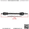 Front Right CV Axle For Kawasaki Teryx 4 750 KRT750C 4x4 LE EPS 2013 - Image 2