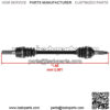 Front Left CV Axle For Kawasaki Teryx4 800 KRT800 2014-2023 - Image 2