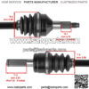 Front Left CV Axle For Kawasaki Teryx4 750 KRT750 4x4 Realtree 2012-2013 - Image 3