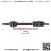 59266-0046 59266-0703 Rear CV Axles For Kawasaki KRT750 KRT800 KRF800 - Image 2