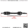 Front Left CV Axle For Suzuki Eiger Auto 4x4 LT-A400FC 2002-2004 ATV - Image 2