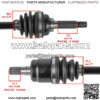 Front Left CV Axle For Suzuki Eiger Auto 4x4 LT-A400FC 2002-2004 ATV - Image 3