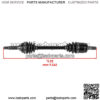 Front Right CV Axle For Suzuki Eiger 4WD LT-F400F 2002-2004 ATV - Image 2