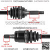 Front Right CV Axle For Suzuki Eiger 4WD LT-F400F 2002-2004 ATV - Image 3