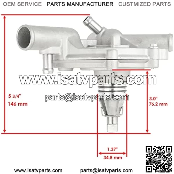 For Water Pump Assembly fits Polaris RZR 900 / RZR 4 900 2016 2017 2018-2020/1205015 Mod-ZTF1-4403 - Image 5