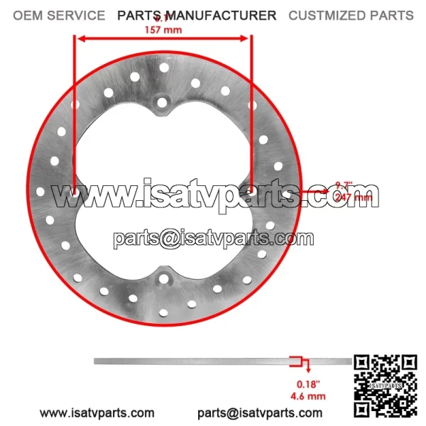 Can-Am Maverick X3 Turbo R 2018-2019 Front & Rear Brake Disc Rotors - Image 2