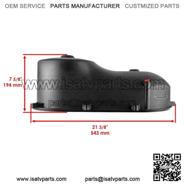 Polaris Scrambler 500 4X4/2X4 2000-2002 CVT Clutch Belt Outer Cover w/Gasket - Image 2