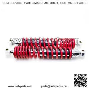 370mm 2 x NEW FRONT SHOCKS 1987-2006 Yamaha Banshee ATV springs RED