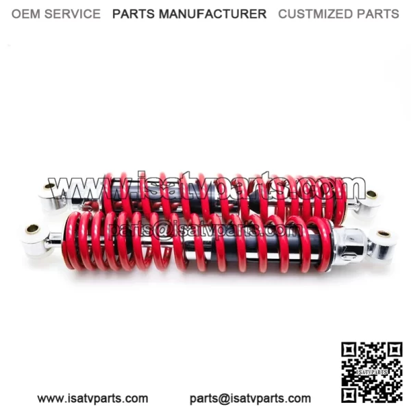 370mm 2 x NEW FRONT SHOCKS 1987-2006 Yamaha Banshee ATV springs RED