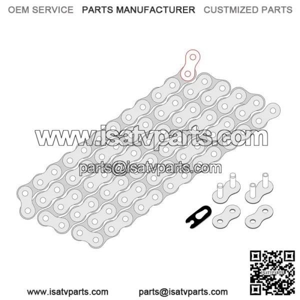 Polaris Scrambler 500 4X4 1997-2012 Drive Chain - Image 2