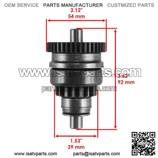 Polaris Scrambler 500 1997-2000 Starter Drive Bendix - Image 2