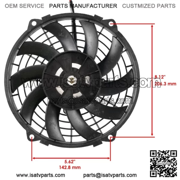 Polaris Scrambler 500 2X4/4X4 2001-2003 Radiator & Cooling Fan - Image 2