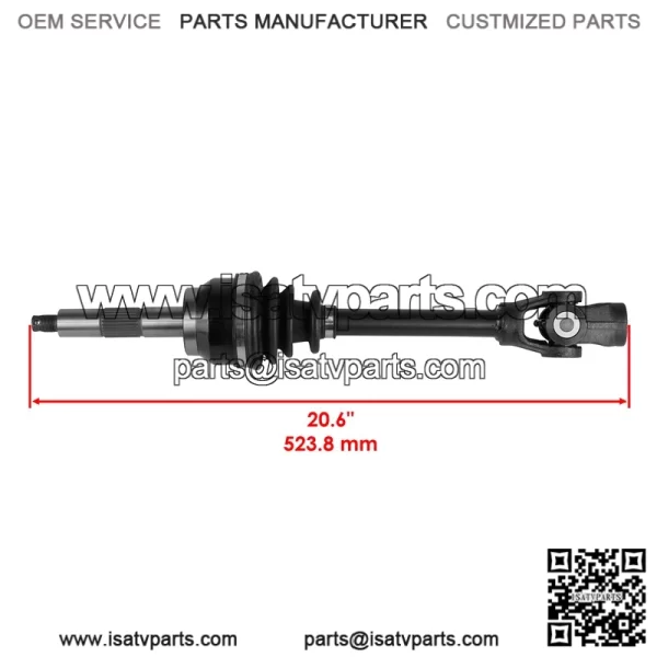 Polaris Scrambler 400/500 4X4 1997-2003 Front CV Joint Axle (BTB) - Image 2