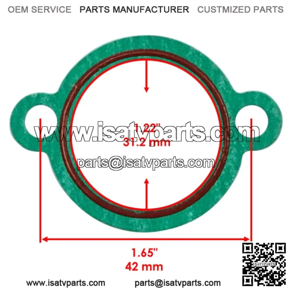 Tensioner Gasket for Yamaha Raptor 700 YFM700R YFM 700R 2006-2017 (For: Yamaha Raptor 700) - Image 2