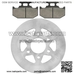 Rear Parking Brake Disc Rotor W/Pads for Yamaha Rhino 700 YXR700 4X4 2008-2013(For: Yamaha Rhino 700)