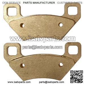 Solid Brass Brake Pads BP-DBK for Honda TRX Front Disc Brake Conversion (For: Honda)