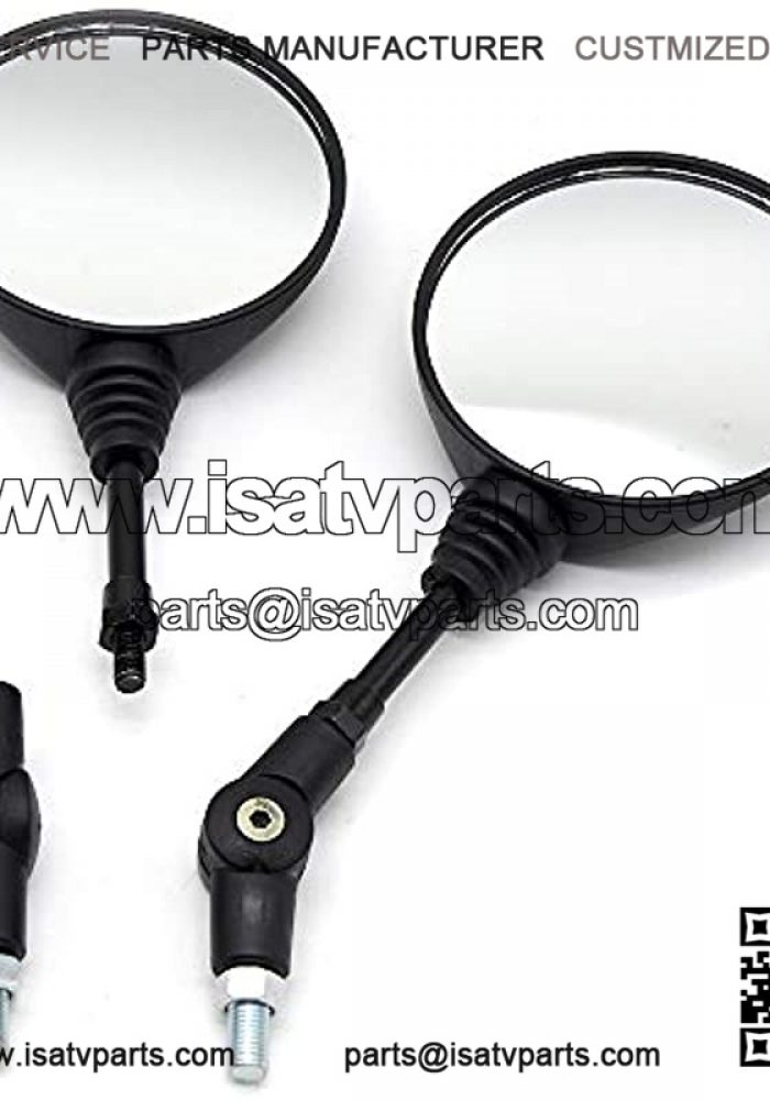 ATV Mirrors - 360 Degree Adjustment Rear View Round Foldable Handlebar